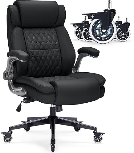 しゅう　椅子 Amazon.com: High Back Office Chair with Locking Wheels